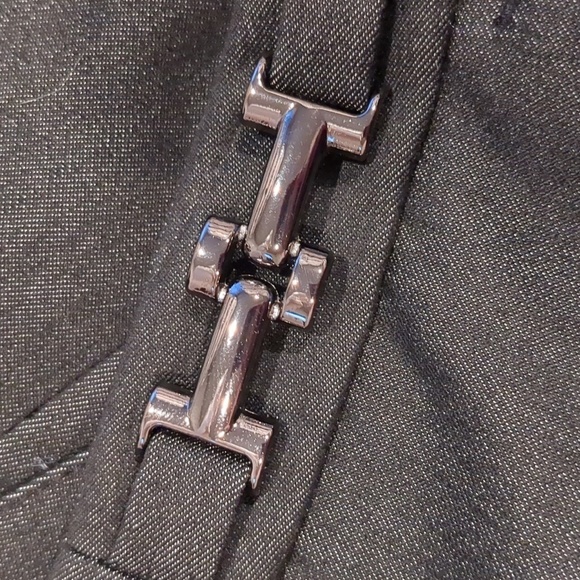 Dana Buchman Dark Silvery Gray Luxe Business Trousers with Hardware size 4 - Picture 6 of 11